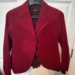Talbots Women's Burgundy Corduroy Blazer